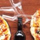 wine and pizza